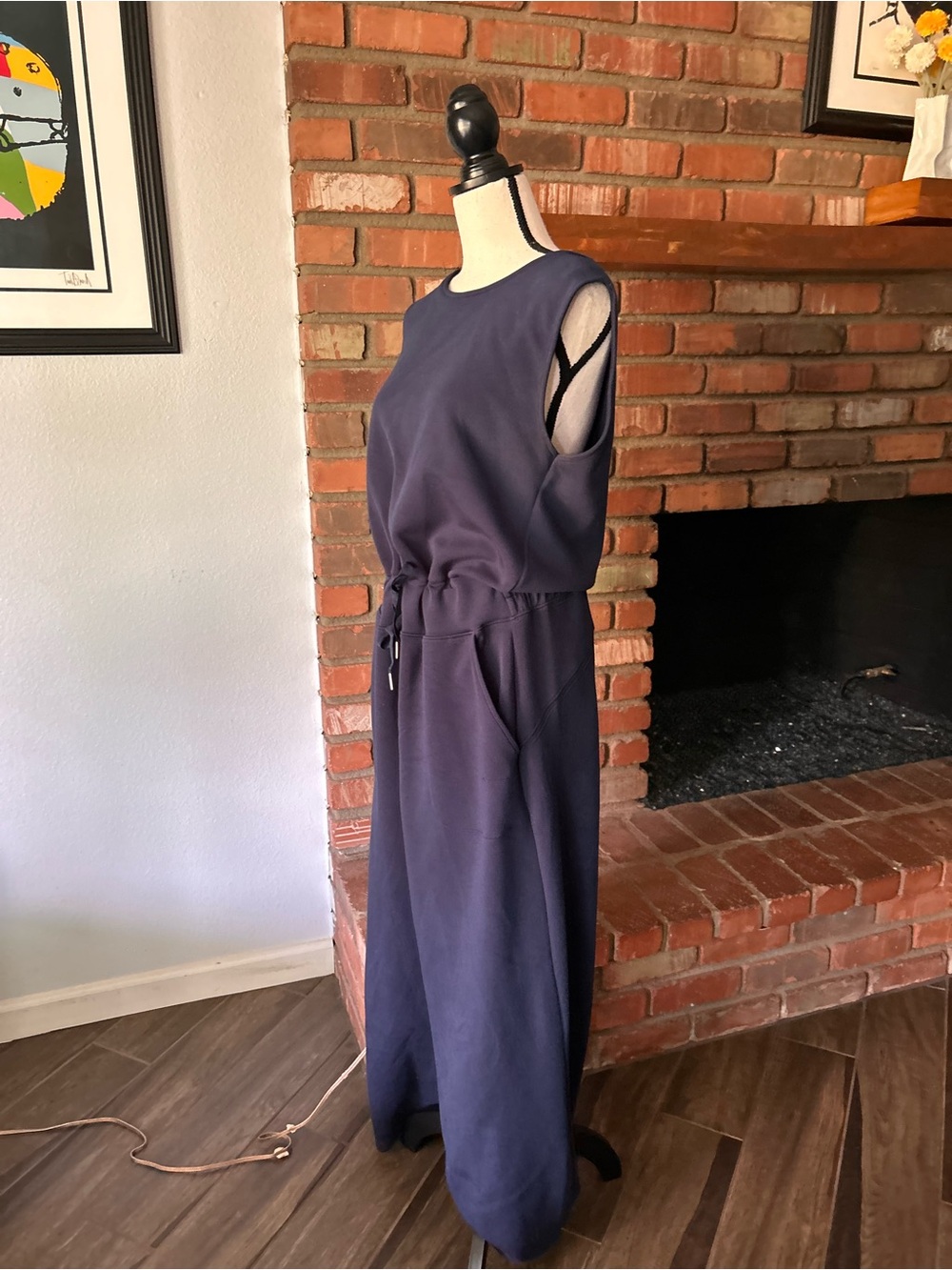 SPANX AirEssentials Sleeveless Jumpsuit in Navy Blue Sz 1X - Picture 6 of 10